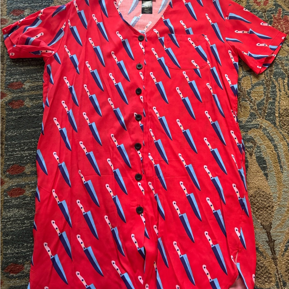 Nooworks Andie dress in knives print